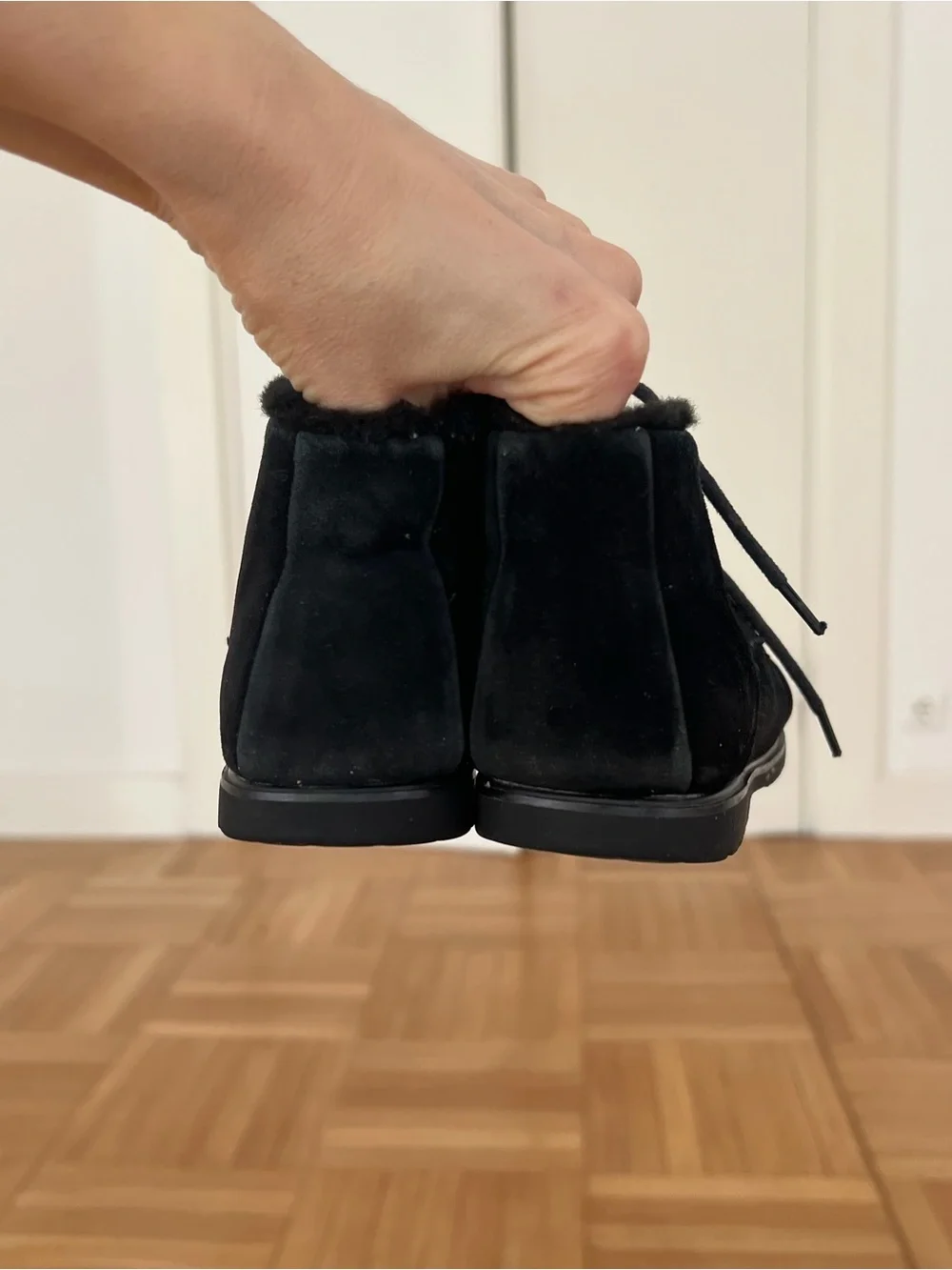 Age of Innocence Kids Suede Shearling Booties
